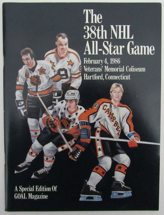 1986 NHL All-Star Game Program Lemieux/Bossy/Gretzky/Messier/Coffey 177176