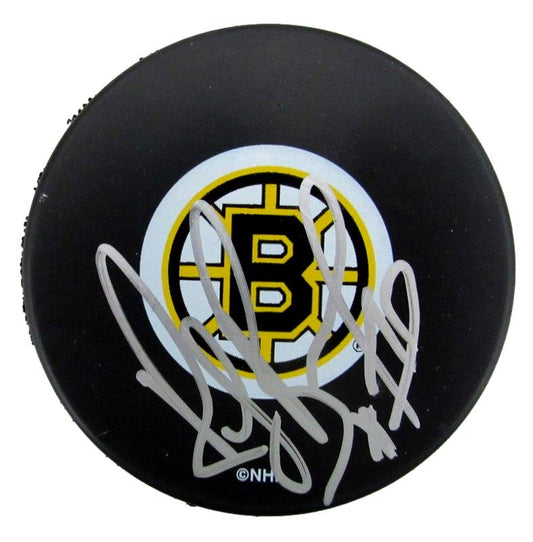 Ray Bourque HOF Autographed Boston Bruins Hockey Puck JSA 181499