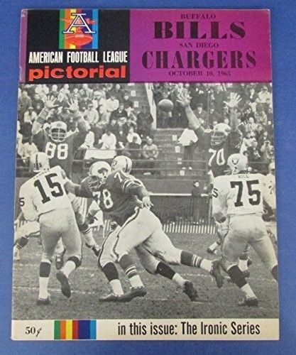 Vintage 10/10/1965 Buffalo Bills Vs. San Diego Chargers Program 123073