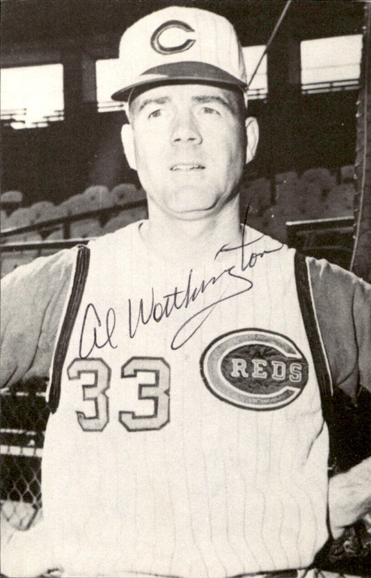 Al Worthington Reds Signed/Autographed 3x5  Photo 179347