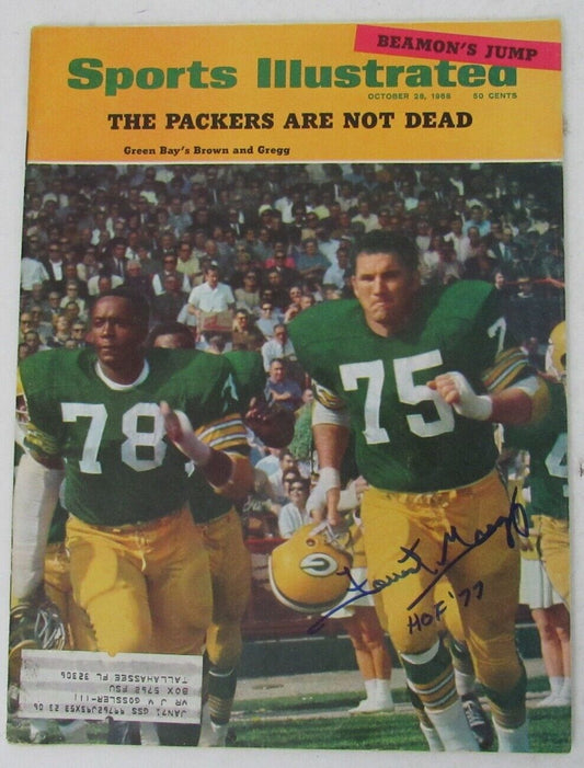 Forrest Gregg Packers Signed 1968 Sports Illustrated Magazine JSA 150403