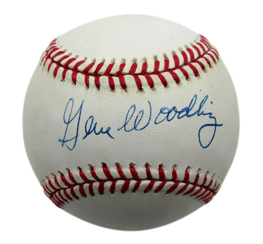 Gene Woodling Autographed OAL Baseball New York Yankees JSA 180605