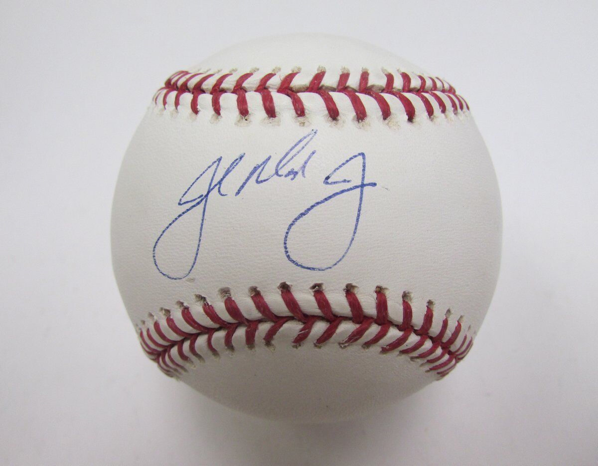 John Mayberry Jr Signed/Autographed OML Baseball 139784