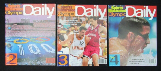 Lot of 9 Sports Illustrated 1996 Atlanta Olympics Daily/Kukoc, Dawes 1818808