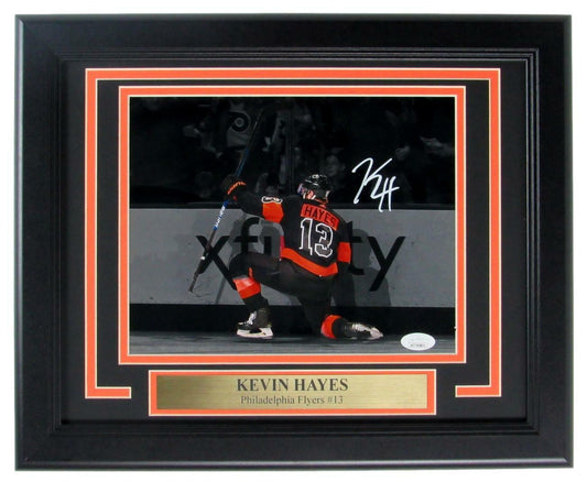 Kevin Hayes Philadelphia Flyers Signed/Autographed 8x10 Photo Framed JSA 157182