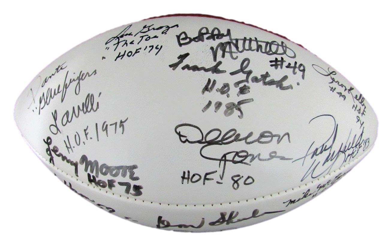 NFL Hall of Famers Multi-Autographed (21) Wilson NFL Football 176391