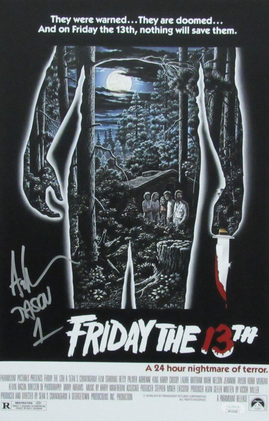 Ari Lehman Autographed/Inscribed 11x17 Movie Poster "Friday the 13th" JSA