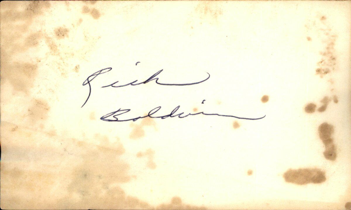 Rick Baldwin Milwaukee Brewers d.2020 Signed/Autographed 3x5 Index Card 162634