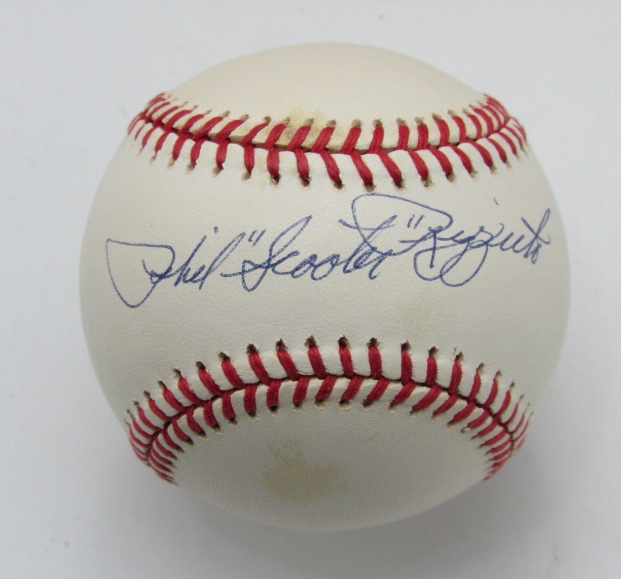 Phil "Scooter" Rizzuto HOF Signed/Auto OAL Baseball NY Yankees PSA/DNA 191665