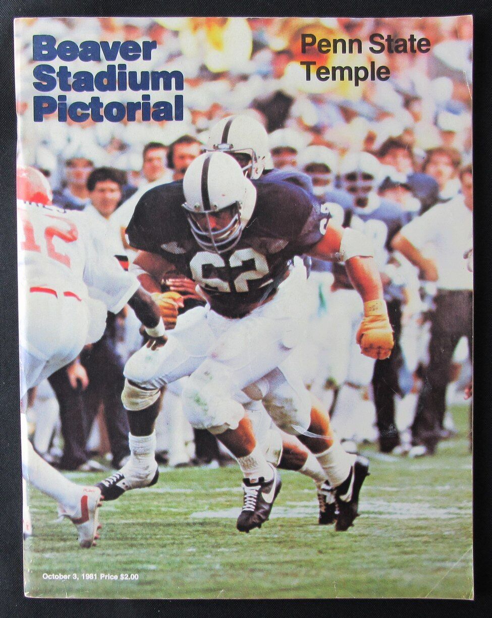 1981 Penn State vs. Maryland College Football Game Program 10/03 176212