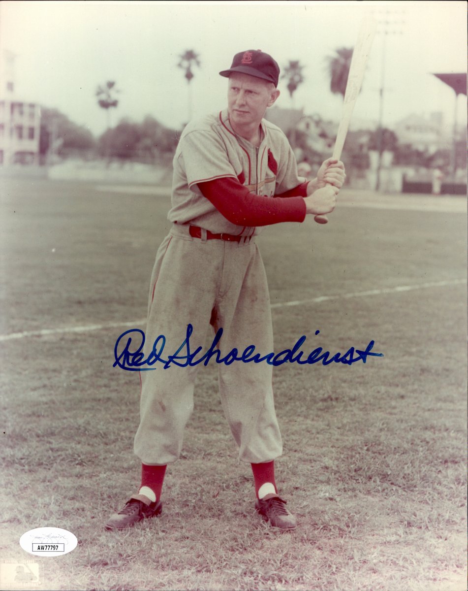 Red Schoendienst HOF Signed/Auto 8x10 Photo St. Louis Cardinals JSA 191141