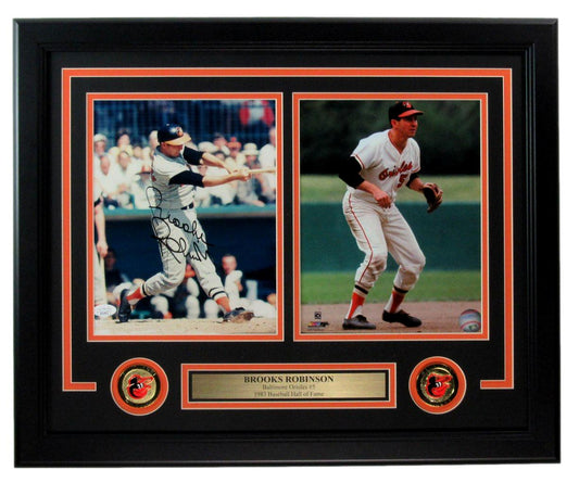 Brooks Robinson HOF Signed/Autographed 11x14 Photo Orioles Framed JSA 190241