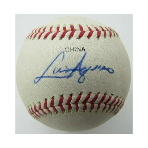 Luis Aquino Kansas City Royals Signed/Autographed Royals Logo Ball PASS 160071