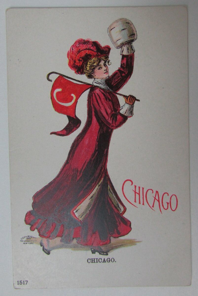 Chicago University F. Earl Christy College Girls Series N0.1517 Postcard 148859