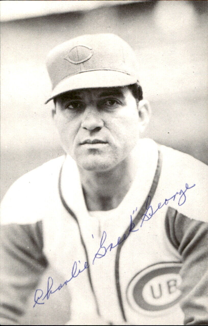 Greek George Chicago Cubs d. 1999 Signed/Auto 3x5  Photo 178253