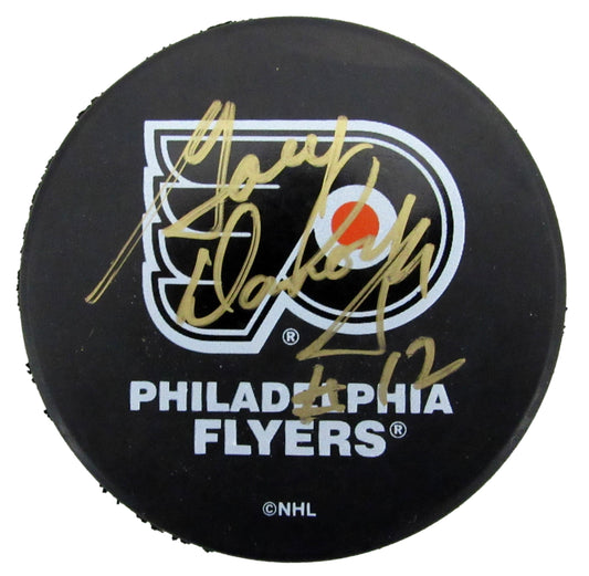 Gary Dornhoefer Signed/Auto Philadelphia Flyers Hockey Puck JSA 188442