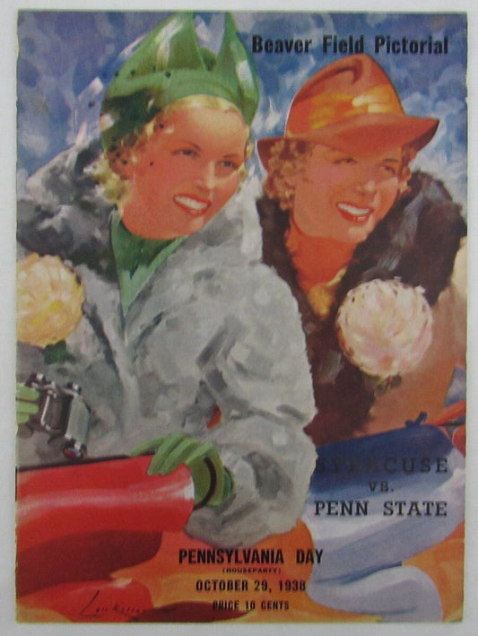 1938 Penn State Nittany Lions vs. Syracuse College Football Program 137521