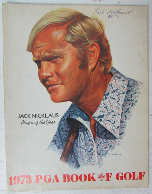 1973 PGA Book of Golf- Jack Nicklaus Player of the Year on Cover 146824