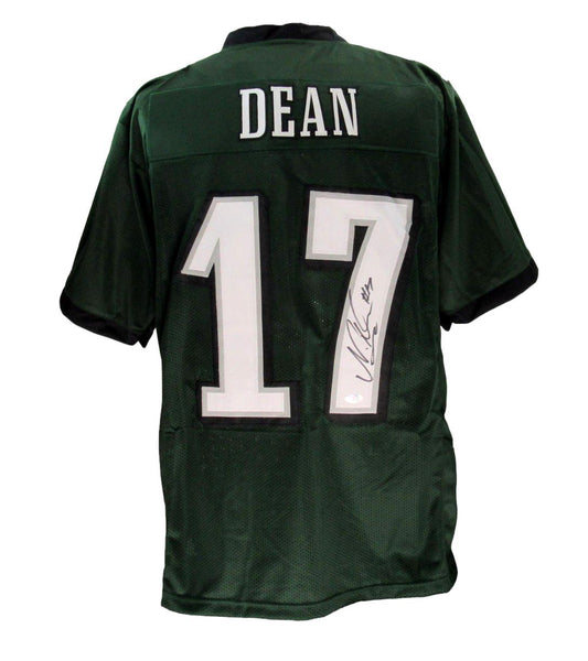 Nakobe Dean Signed/Auto Green Custom Football Jersey Eagles PSA/DNA 193060