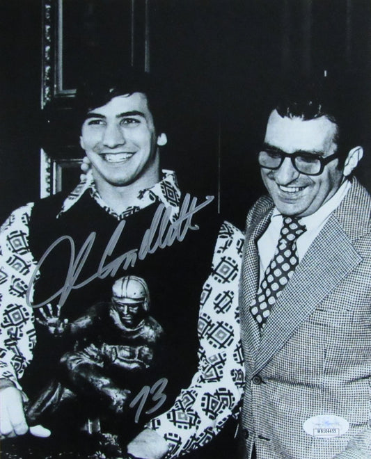 John Cappelletti Autographed 8x10 Photo with Joe Paterno Penn State JSA 184728