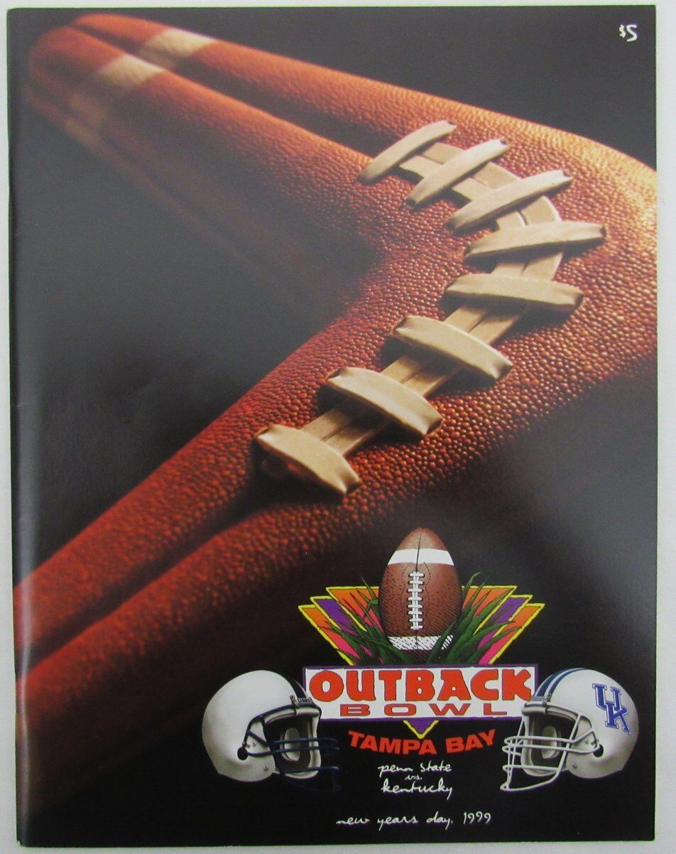 1999 Outback Bowl Program PSU Penn State Nittany Lions vs. Kentucky 137156