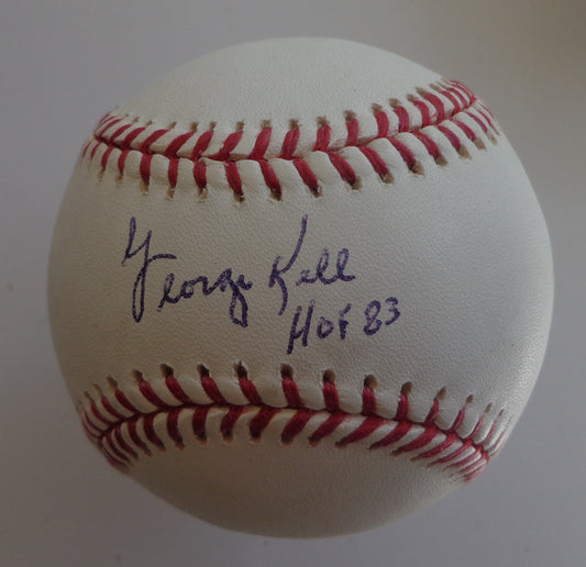 George Kell HOF Signed/Inscribed OAL Baseball Detroit Tigers JSA 191809