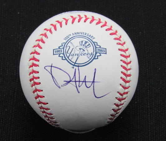 Philip Hughes Signed/Auto Yankees 100th OML Baseball PSA/DNA 186981