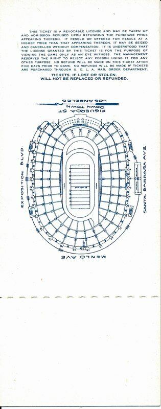 1954 Southern Cal USC vs. Pittsburgh College Football Game Full Ticket 144241