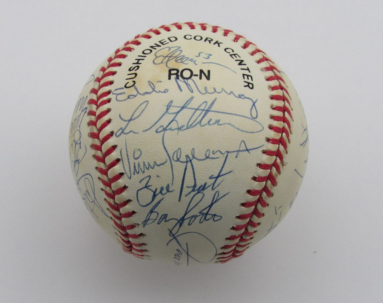 1992 New York Mets Team Signed by 30 Players ONL Baseball Gooden Cone 185521