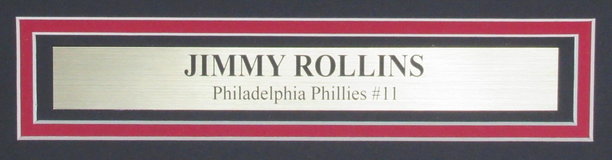 Jimmy Rollins Signed 16x20 Photo Philadelphia Phillies Framed PSA/DNA 191610