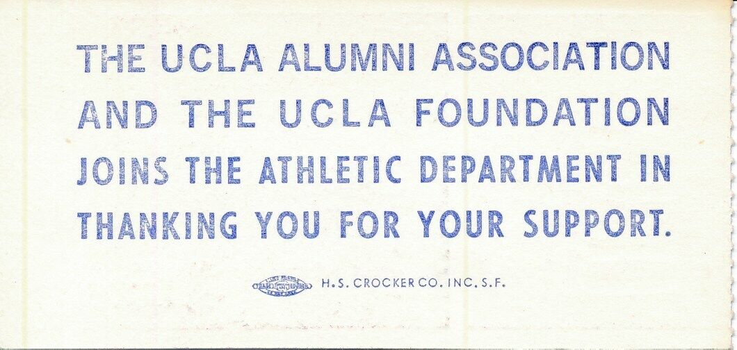 1977 UCLA Bruins vs. University of Kansas Football Game Ticket Stub 148628