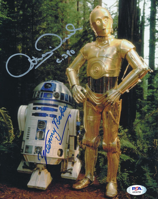 Anthony Daniels "C-3PO"/Kenny Baker "R2D2" Autographed 8x10 Photo PSA/DNA