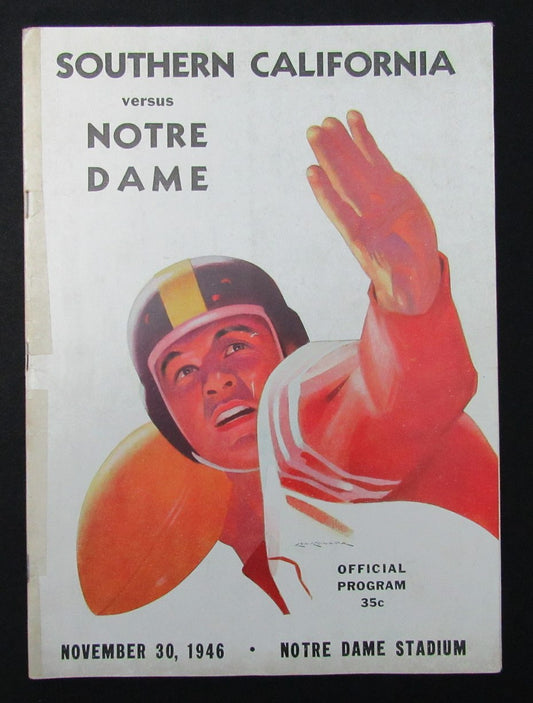 11/30/1946 So. California vs. Notre Dame Program 185929