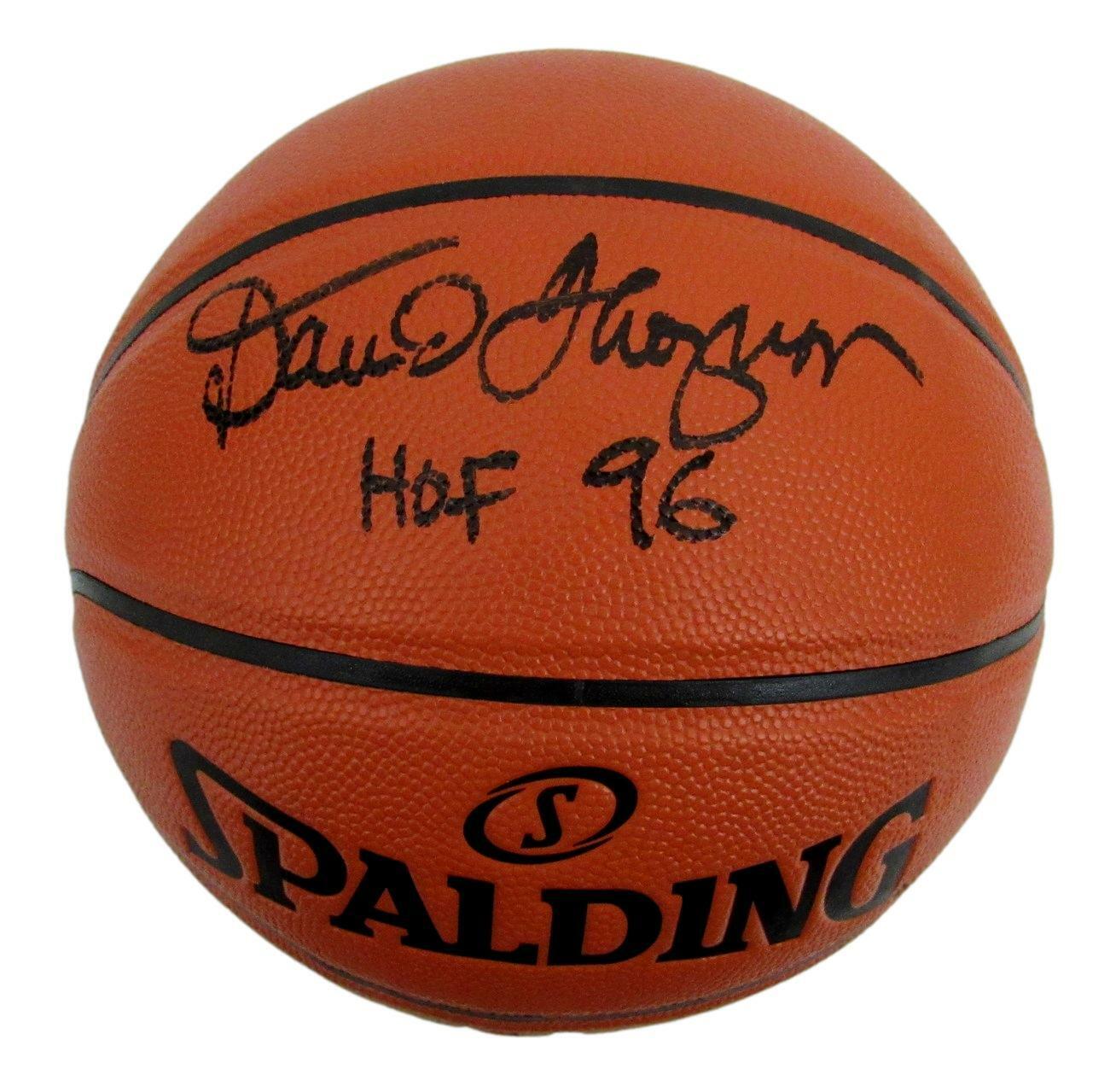 David Thompson HOF Signed Skywalker NC State Nuggets Basketball JSA 157774