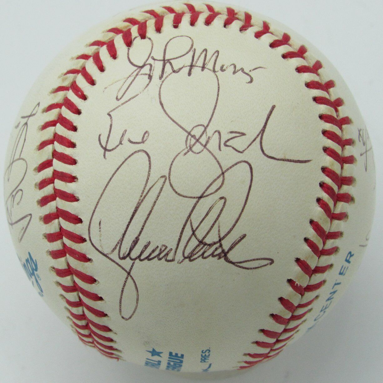 1991 California Angels Team Signed/Auto OAL Baseball 14 Signatures 163023