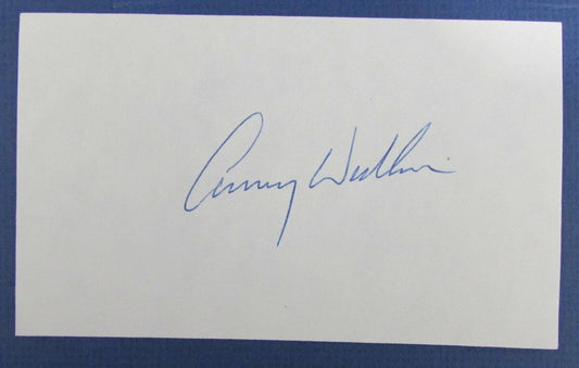 Lanny Wadkins PGA Signed 3x5 Index Card 127063