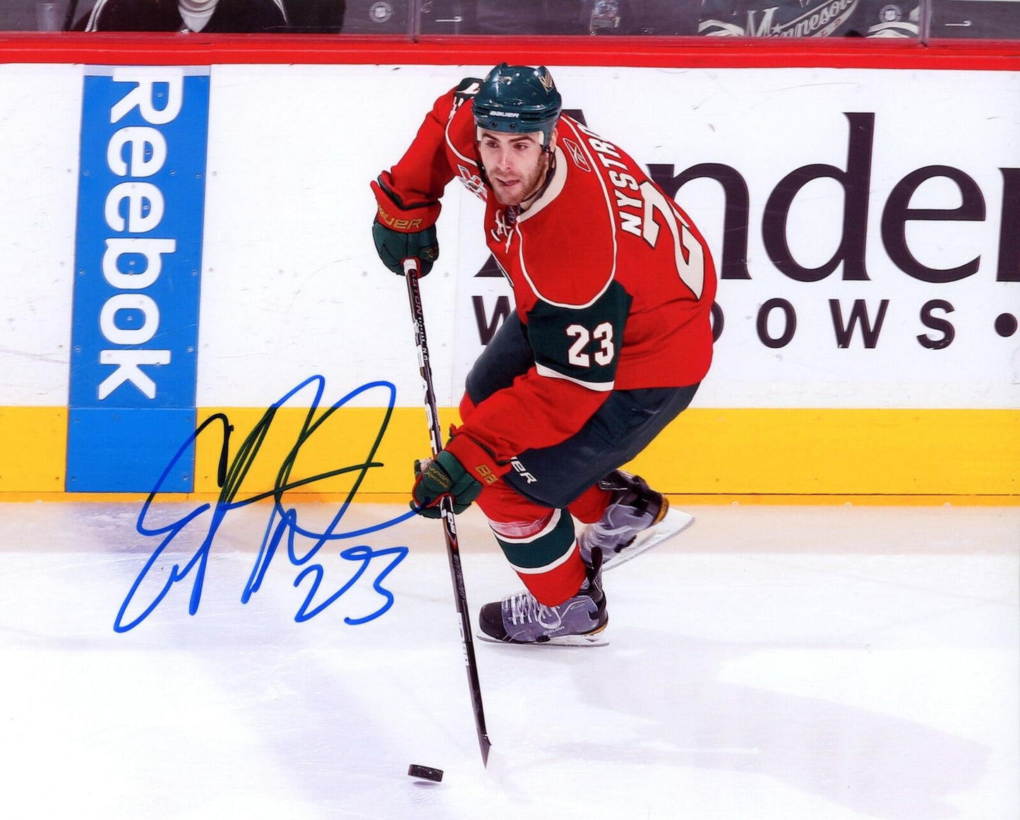 Eric Nystrom Minnesota Wild Signed/Autographed 8x10 Photo 153348