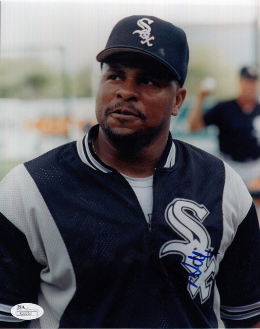 Albert Belle White Sox Signed/Autographed 8X10 Photo JSA 134394