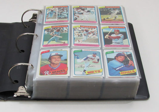 1980 Topps Complete Baseball Set (726) In Binder w/Pages Henderson Ryan 192003