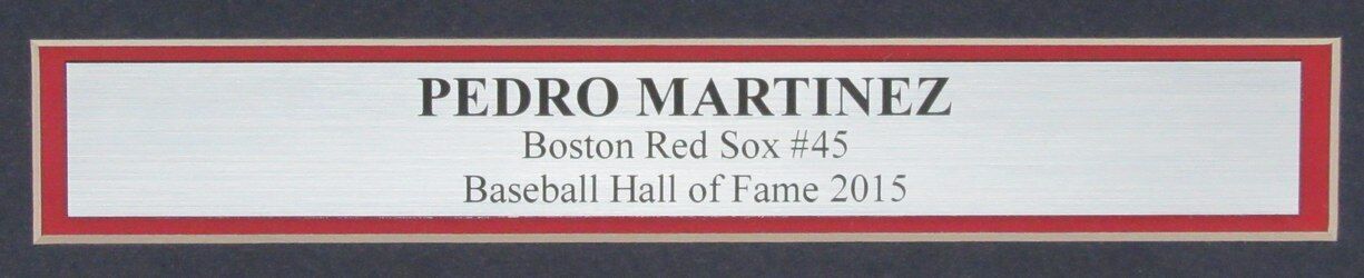 Pedro Martinez HOF Autographed 16x20 Photo Boston Red Sox Framed Beckett 176777