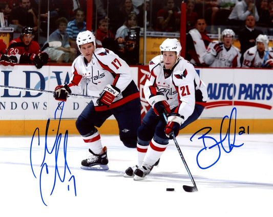 Chris Clark/Brooks Laich Capitals Dual-Signed/Autographed 8x10 Photo 153326