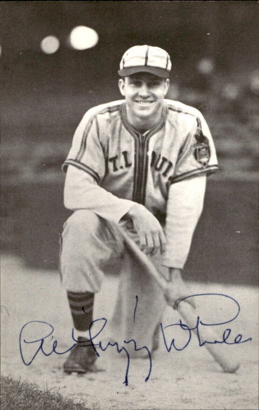 Fuzz White Browns d. 2003 Signed/Autographed 3x5  Photo 179326