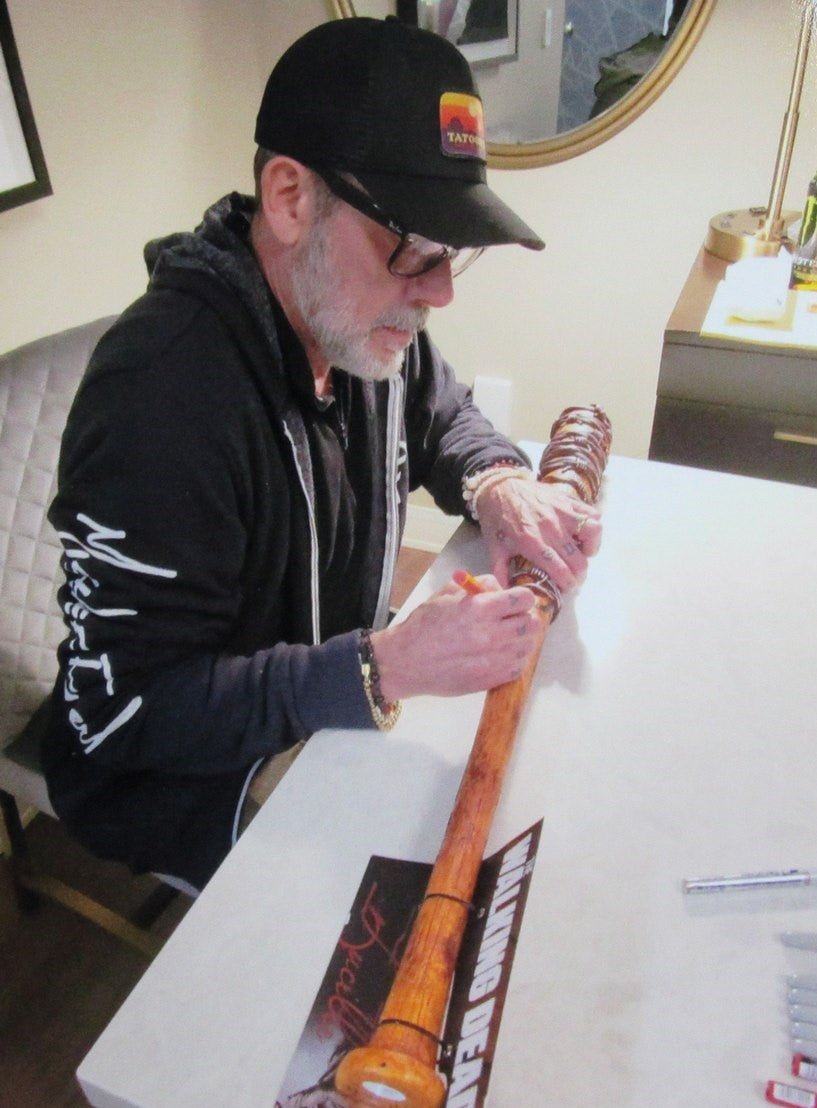 Jeffrey Dean Morgan Negan Signed Lucille Replica Bat "The Walking Dead" JSA 9432