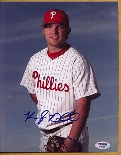 KYLE DRABEK Phillies Signed 8x10 Photo PSA/DNA