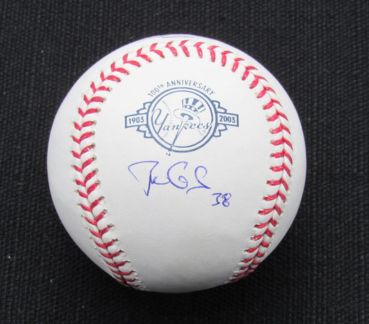 Ben Gamel Signed/Auto Yankees 100th OML Baseball JSA 186637