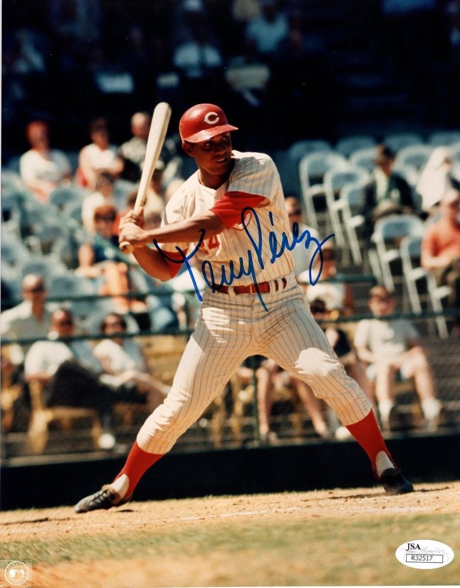 Tony Perez HOF  Reds Signed/Autographed 8x10 Photo JSA 134430