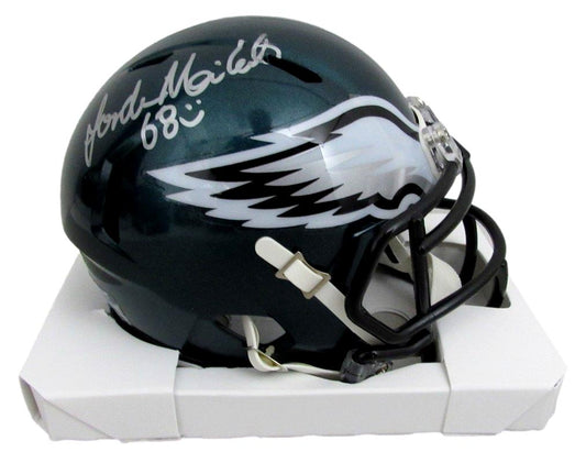 Jordan Mailata Autographed Mini Speed Football Helmet Eagles JSA 183544