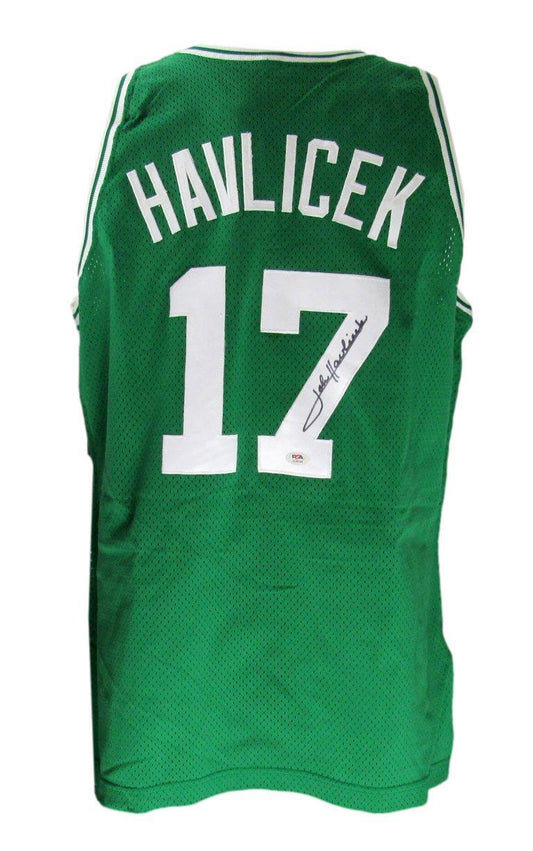 John Havlicek HOF Autographed Champion NBA Jersey Celtics PSA/DNA 177077