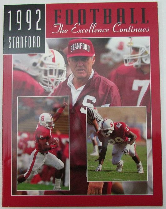 Stanford University Cardinal 1992  Football Media Guide -Bill Walsh  157124