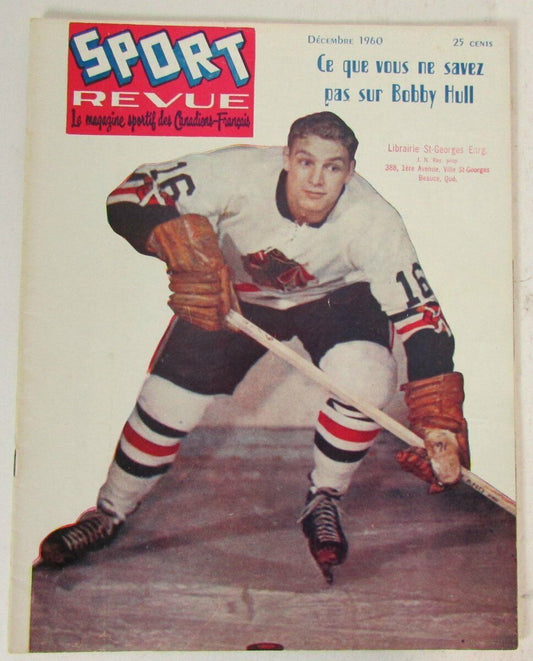 Sport Revue Magazine Dec. 1960 Bobby Hull Blackhawks Cover 147073